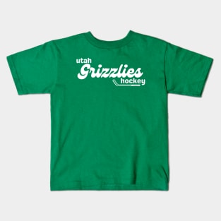 Modern Utah Grizzlies Hockey Kids T-Shirt